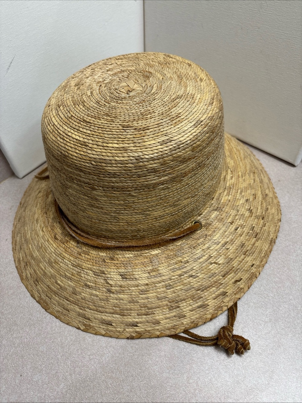 Tula Abby Hat Womens Small Medium Handmade Palm Straw Garden Beach Outdoors Sun
